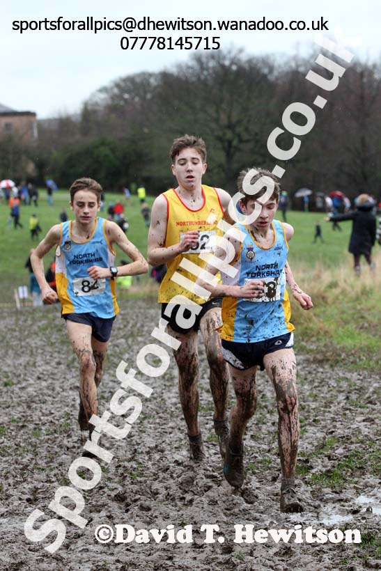 Intermediate boys Northern Inter Counties Schools Cross Country, Stockton. Photo: David T. Hewitson/Sports for All Pics